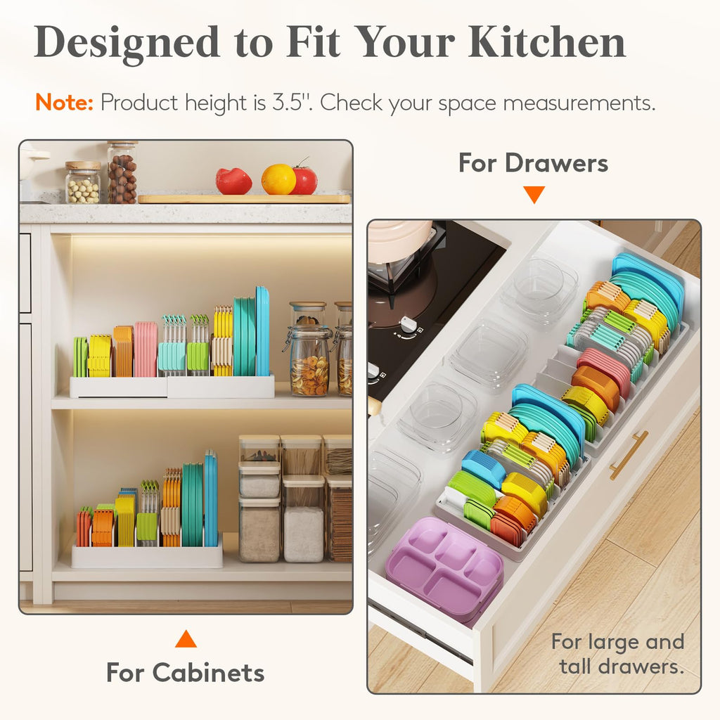 Kitchen Cabinet Organizer with 7 Sections Y63499