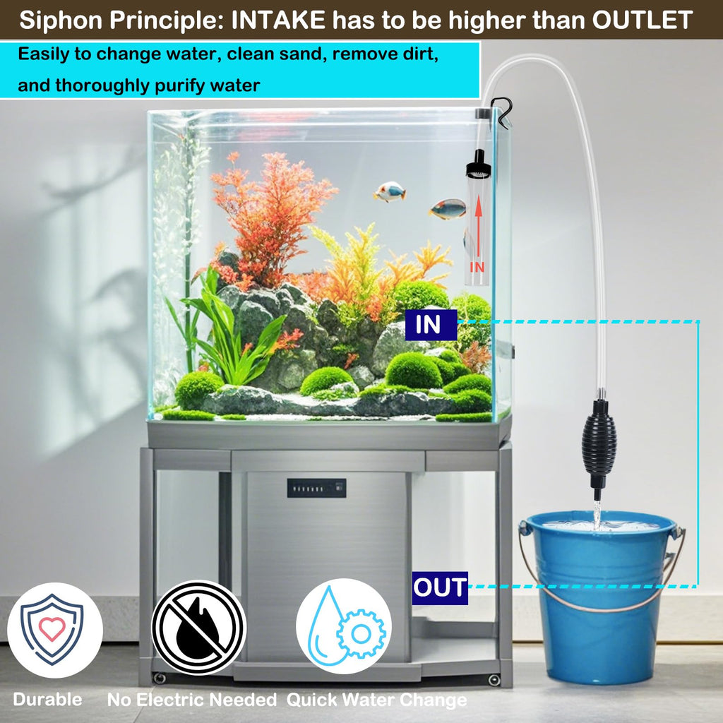 Aquarium Siphon Cleaner Fish Tank Water Changer Kit I95033