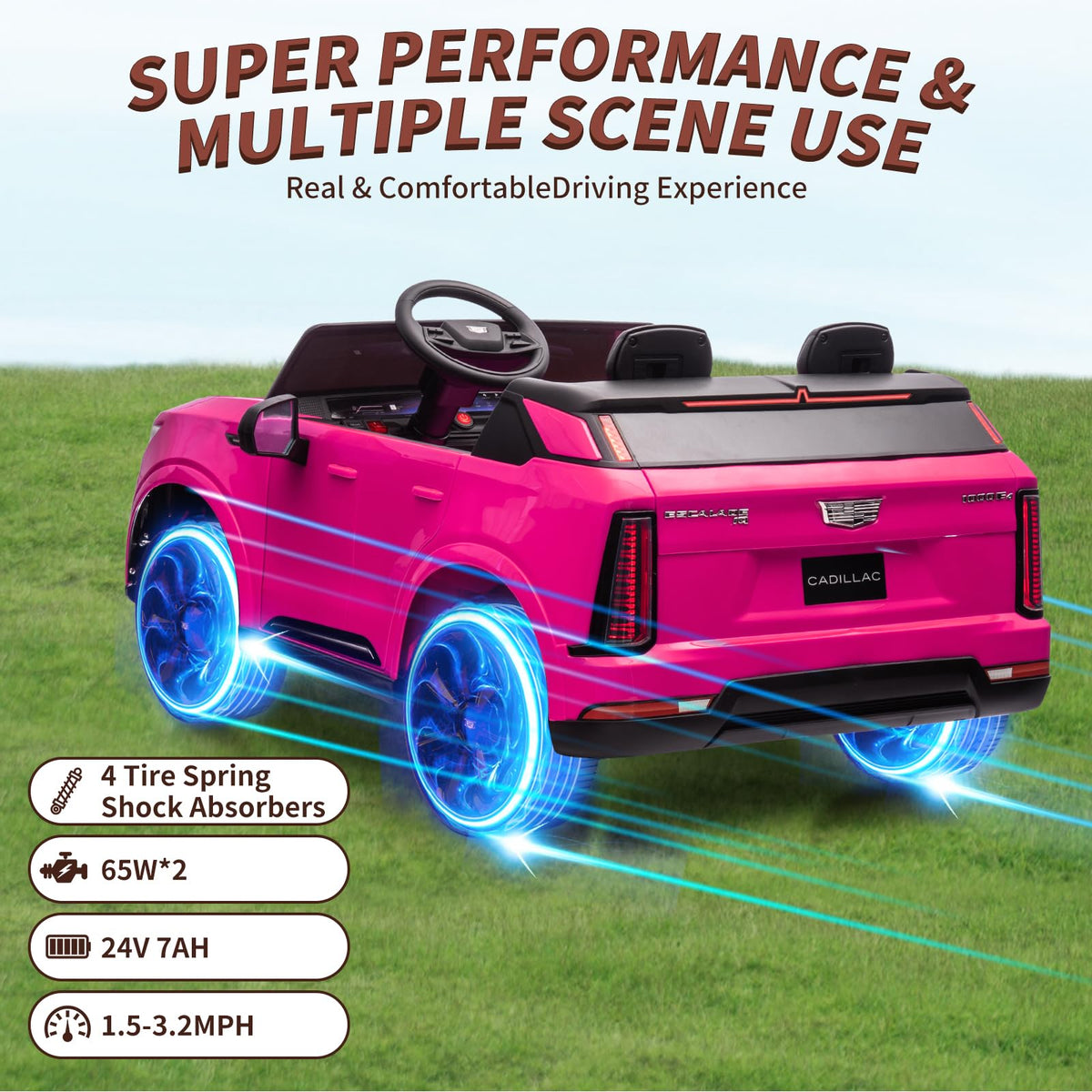 24V Battery Powered Electric Ride On Car 2 Seater U6939