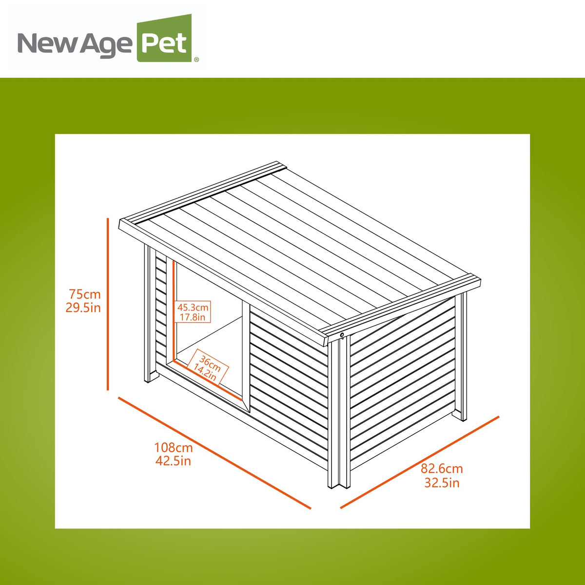 X-Large Grey Dog House R93548