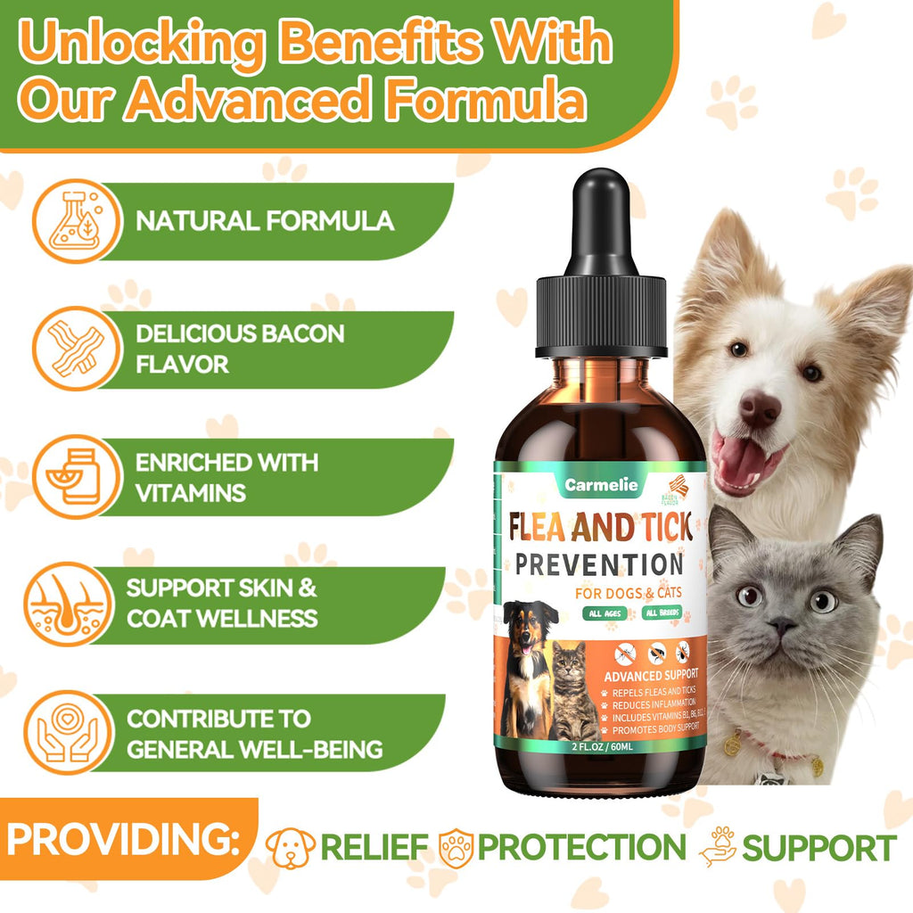 Flea and Tick Prevention for Dogs and Cats 60ml R538