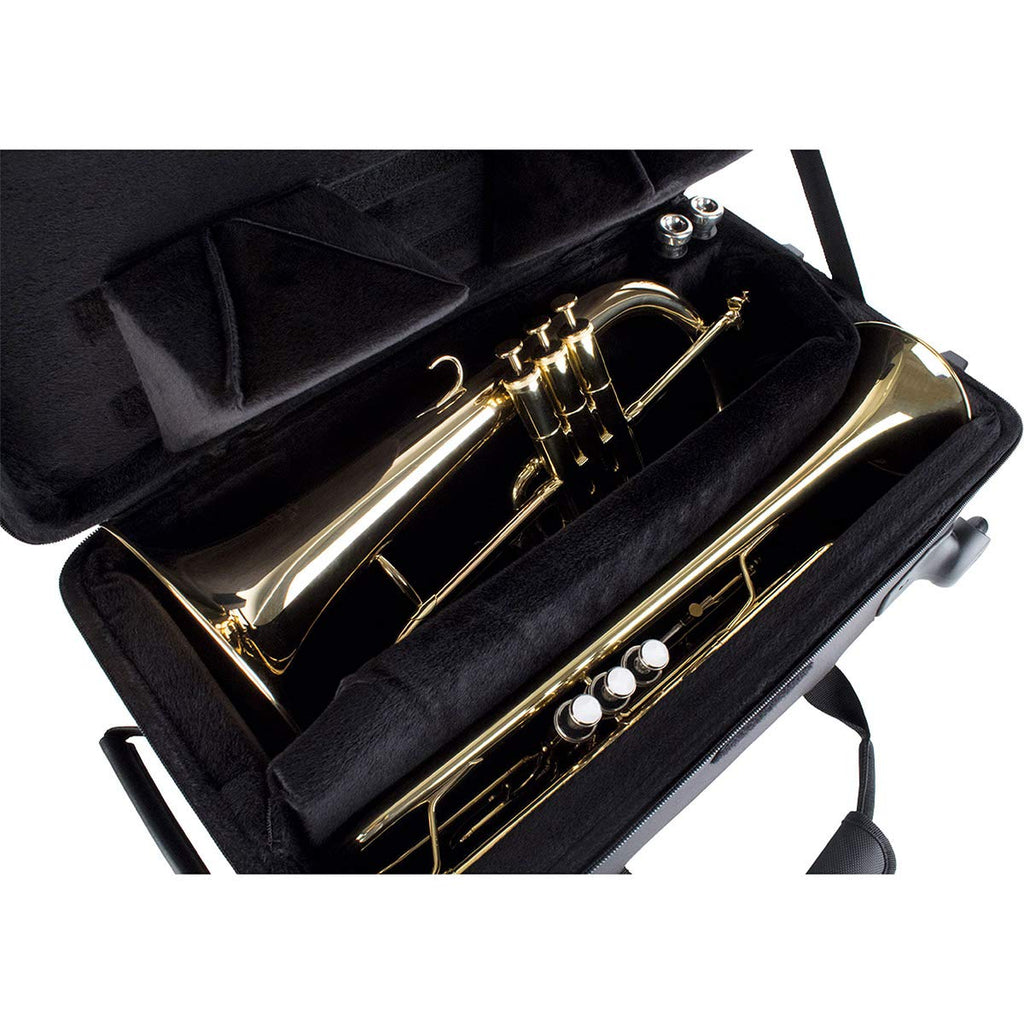 Trumpet/Auxiliary Combo Case with Wheels E393