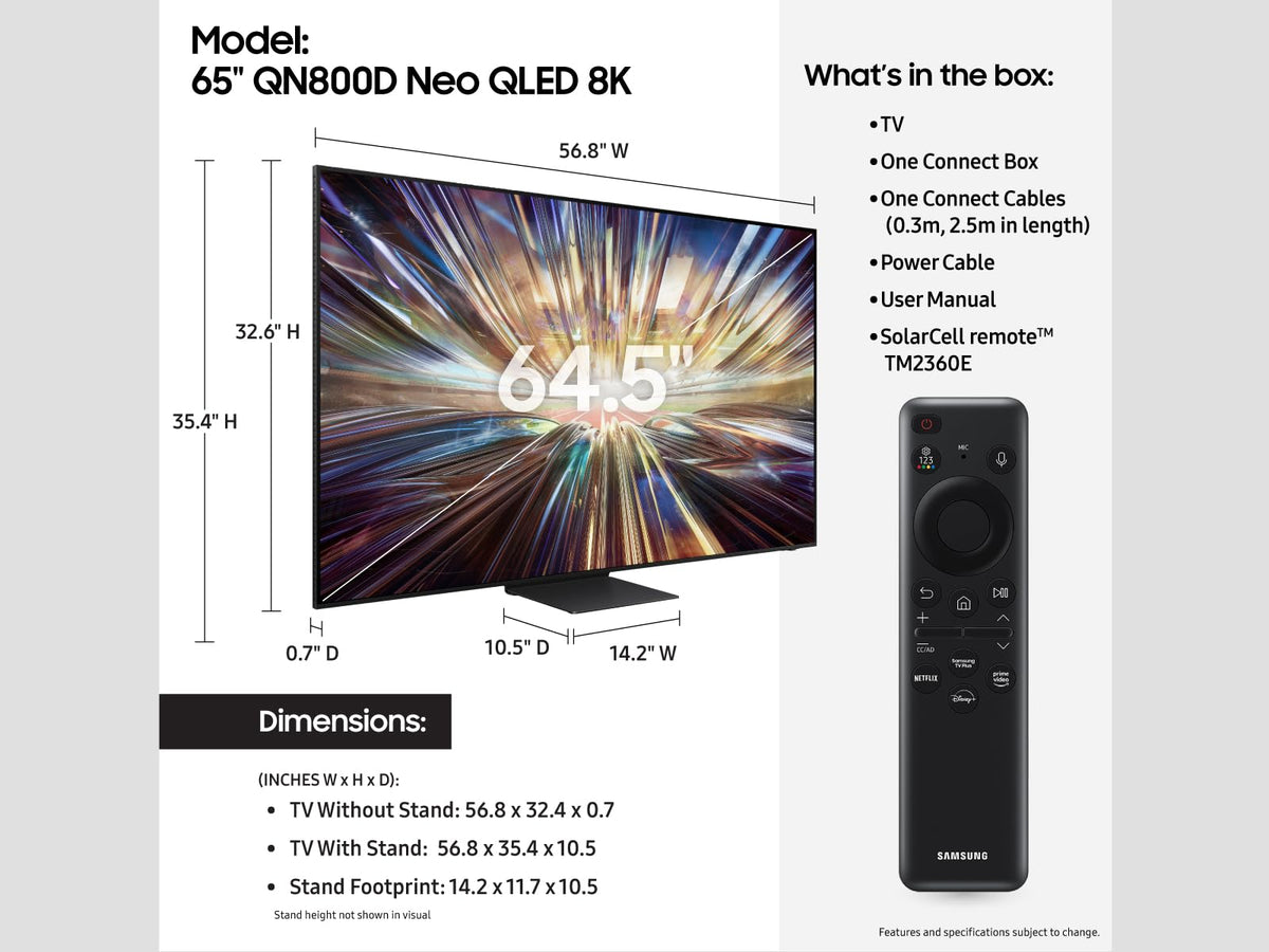 65-Inch QLED 8K Mini LED Smart TV I737978