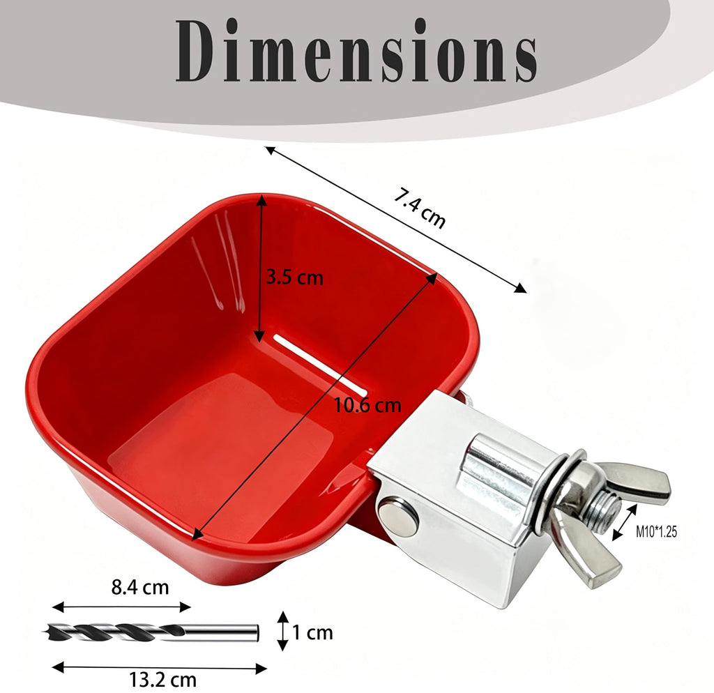 Aluminum Alloy Chicken Waterer Feeder E959