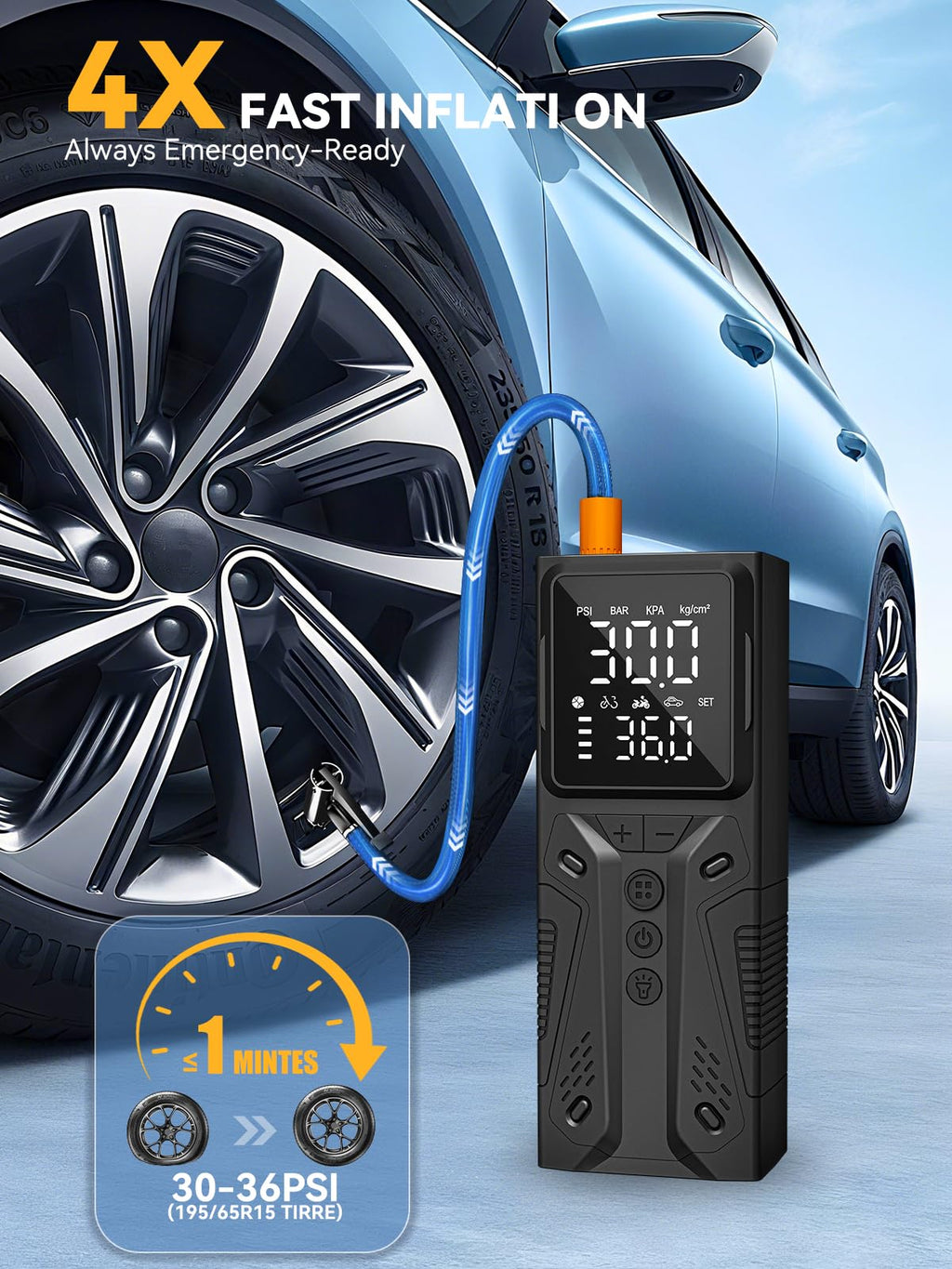 Portable Air Compressor 150PSI Auto Shut-Off V876