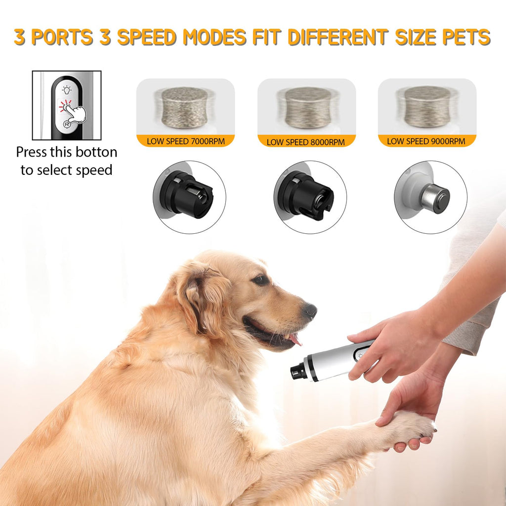 Silent Rechargeable Electric Pet Nail Grinder K883500