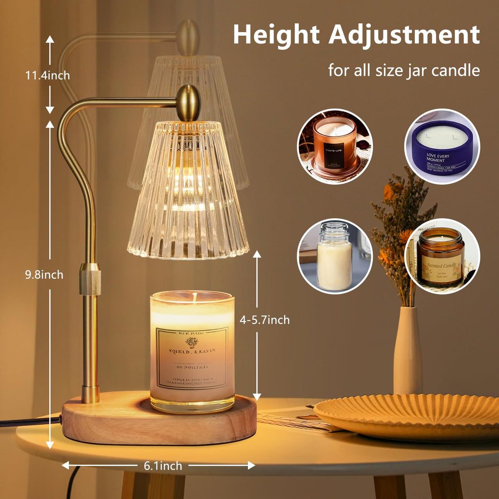 Candle Warmer Lamp with Timer and Dimmer Adjustable Height S8984