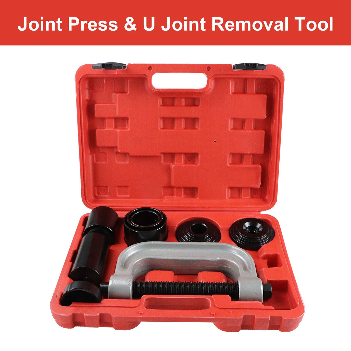 Heavy Duty Ball Joint Press & U Joint Removal Tool Kit with 4x4 Adapters D334015