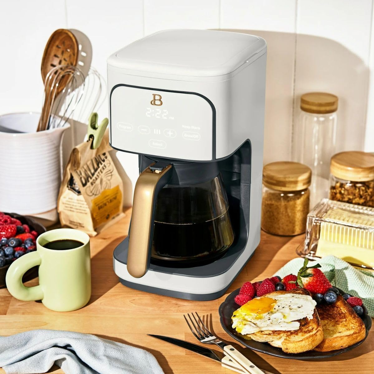 12-Cup Programmable Coffee Maker with Glass Carafe W3654