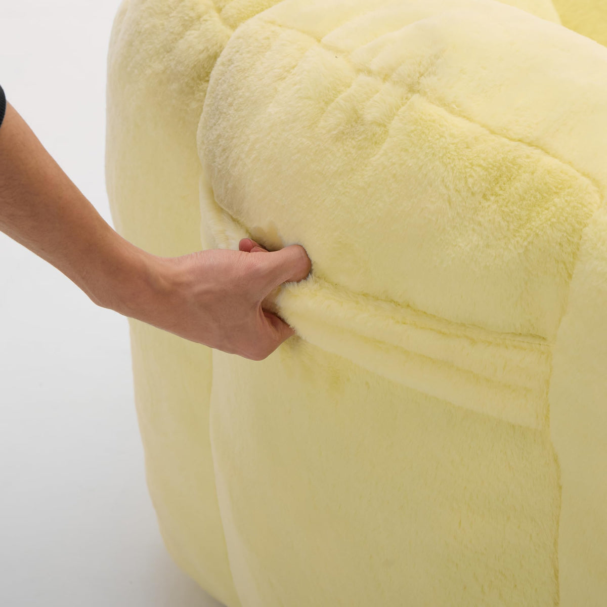 Floral Shaped Faux Fur Bean Bag Chair V5796