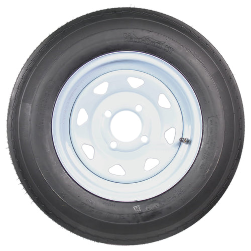 2-Pack Trailer Tire Rim Assembly 5.30-12 4 Lug White F6321