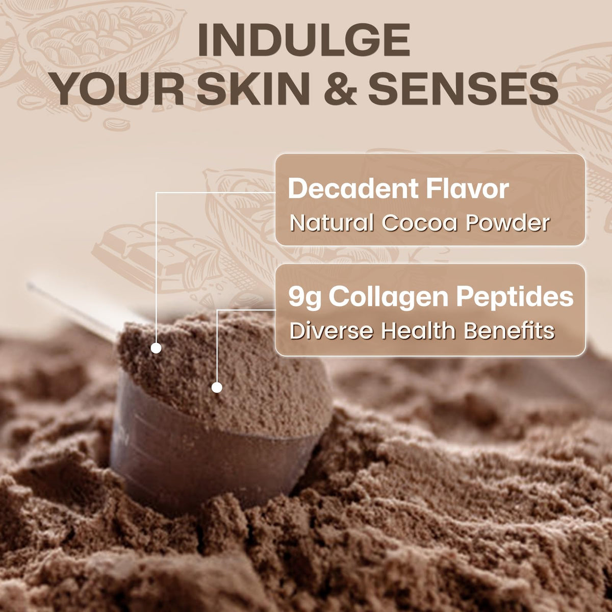 Multi Collagen Peptides Powder Chocolate Flavor 35 Servings Z231655
