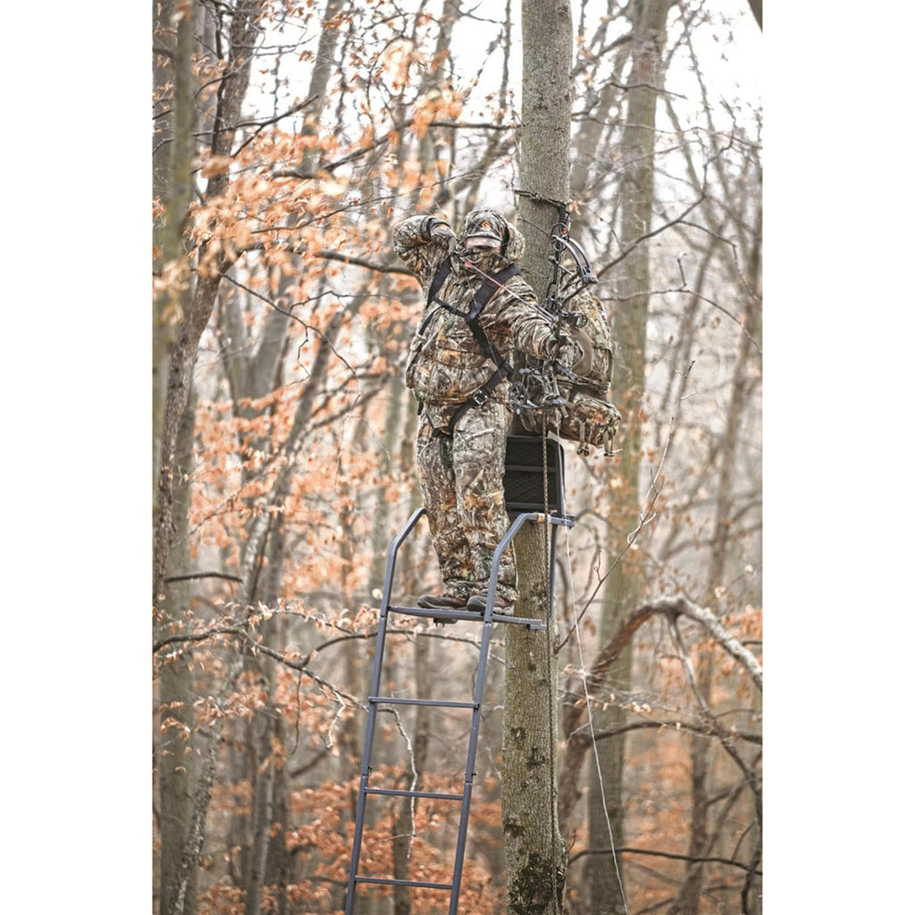 18’ Ladder Tree Stand with Seat and Foot Platform D168978