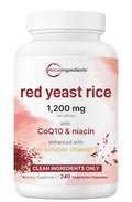 Red Yeast Rice with CoQ10 1200mg 240 Veggie Capsules H2706