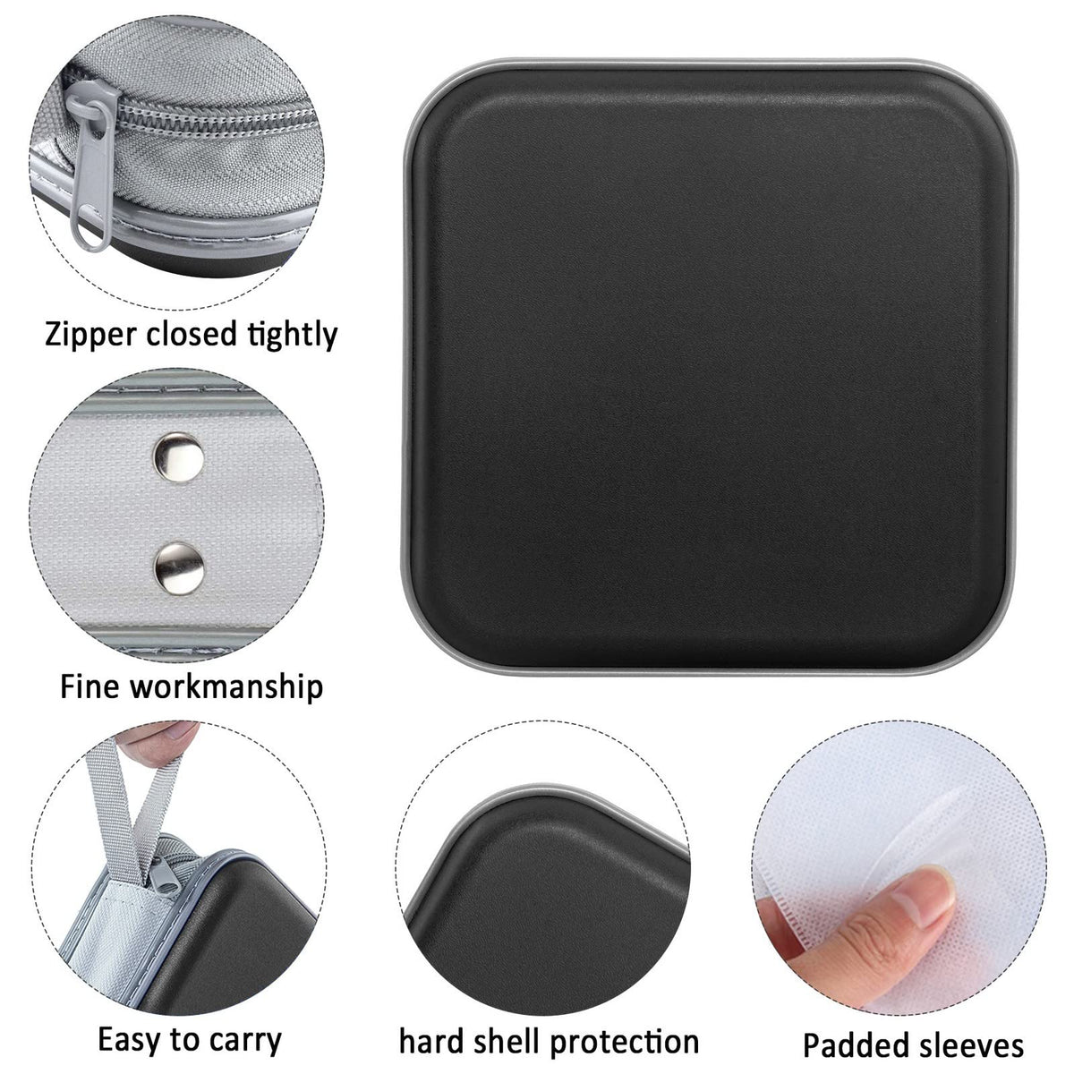 CD/DVD Cases 40 Capacity Disc Storage Binder Black Y2248
