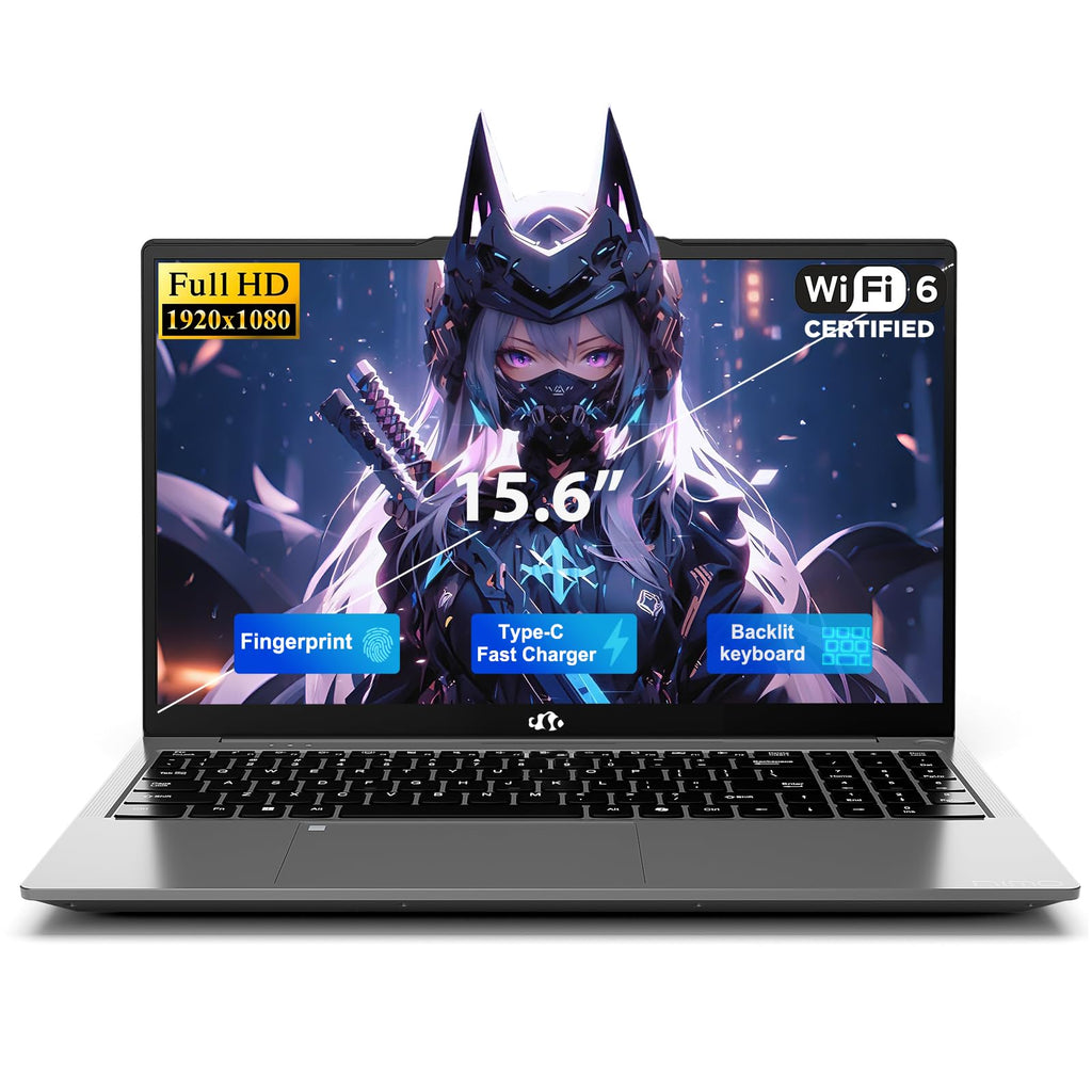 15.6" FHD Laptop, Intel 4 Cores, 8GB RAM, 256GB SSD J60690