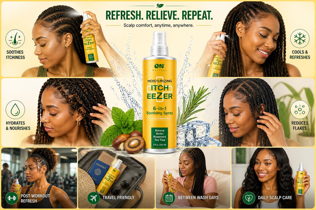 Moisturizing Soothing Spray with Batana, Biotin, Rosemary & Tea Tree 8 oz D977391