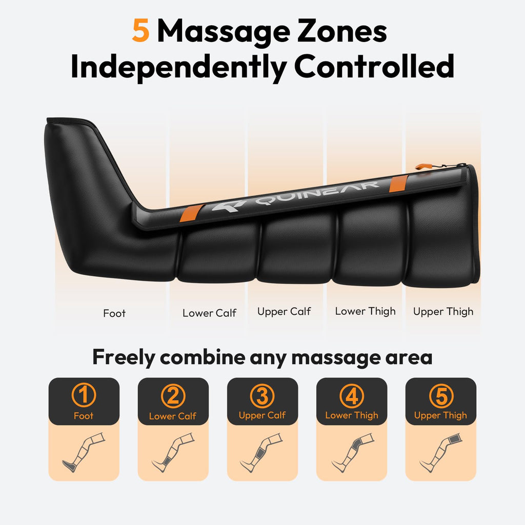 Cordless Compression Boots Leg Massager J11513
