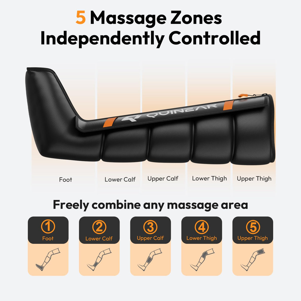 Cordless Compression Boots Leg Massager J11513