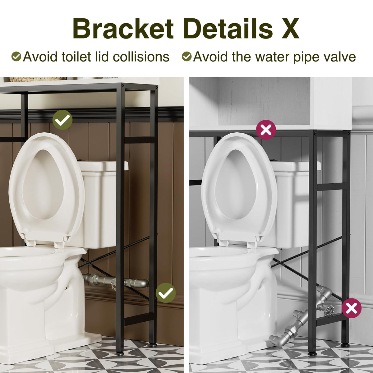 Over The Toilet Storage Cabinet with Adjustable Shelf, White M553662