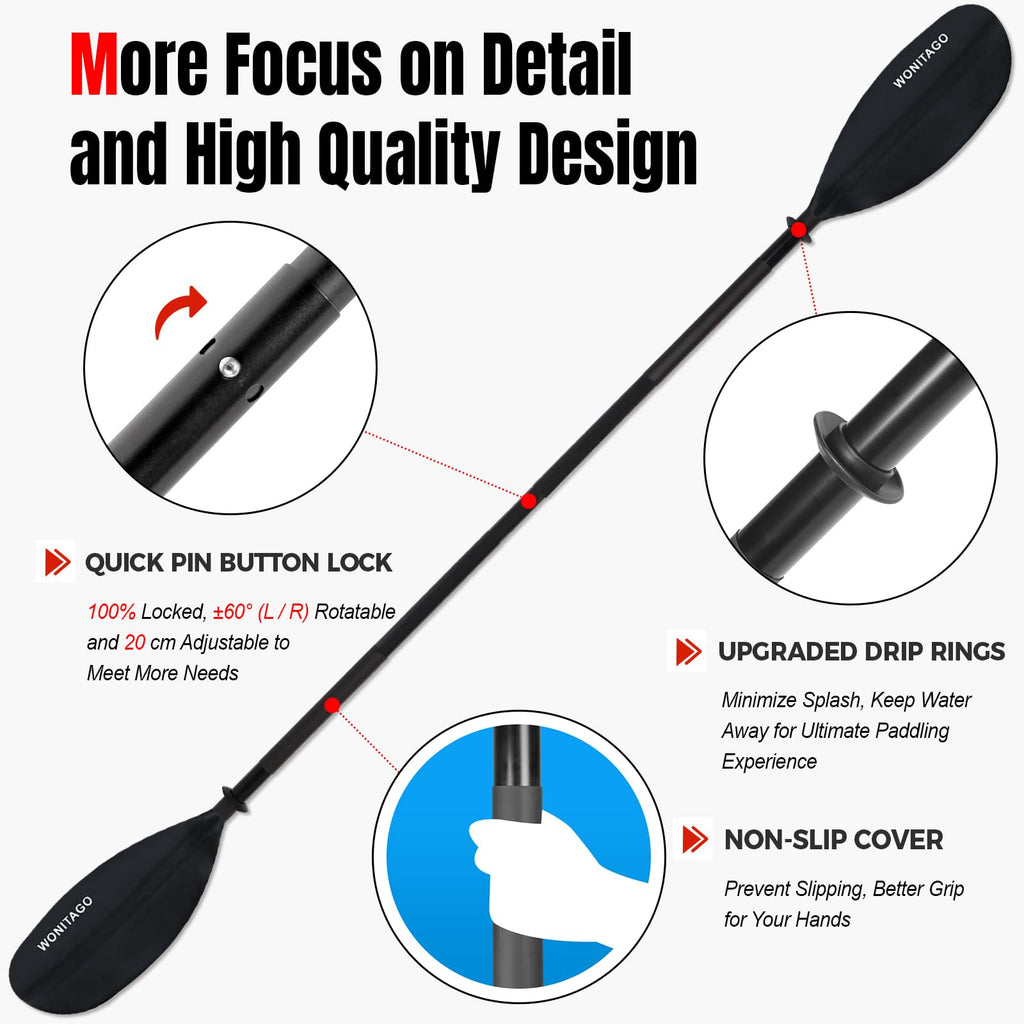 Adjustable Lightweight Kayak Paddle E6115
