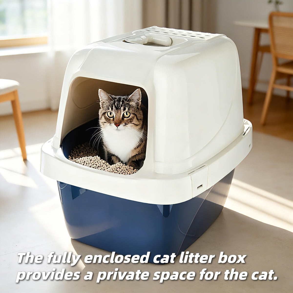 Extra-Large Enclosed Hooded Cat Litter Box C58208