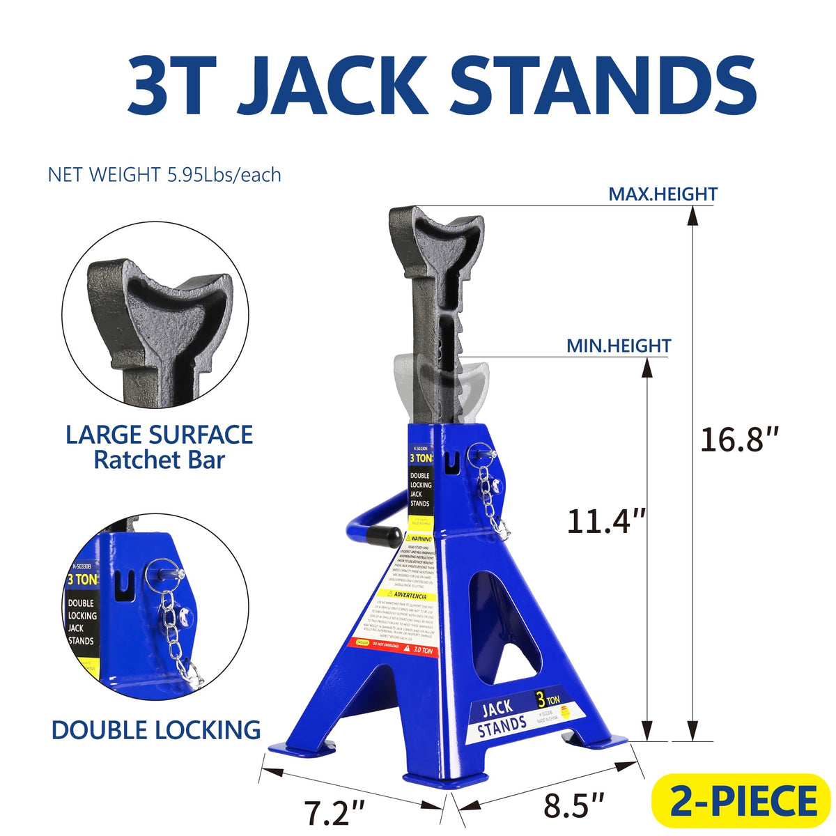 2 Ton Low Profile Steel Racing Floor Jack B57101