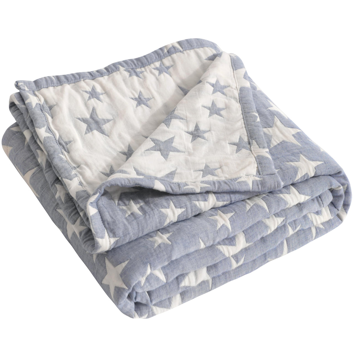 Blue Muslin Toddler Blanket N69437