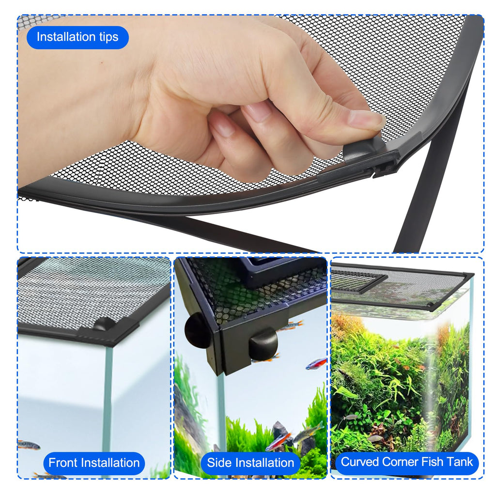 43"x27" Magnetic Aquarium Lid with Feeding Window U533028