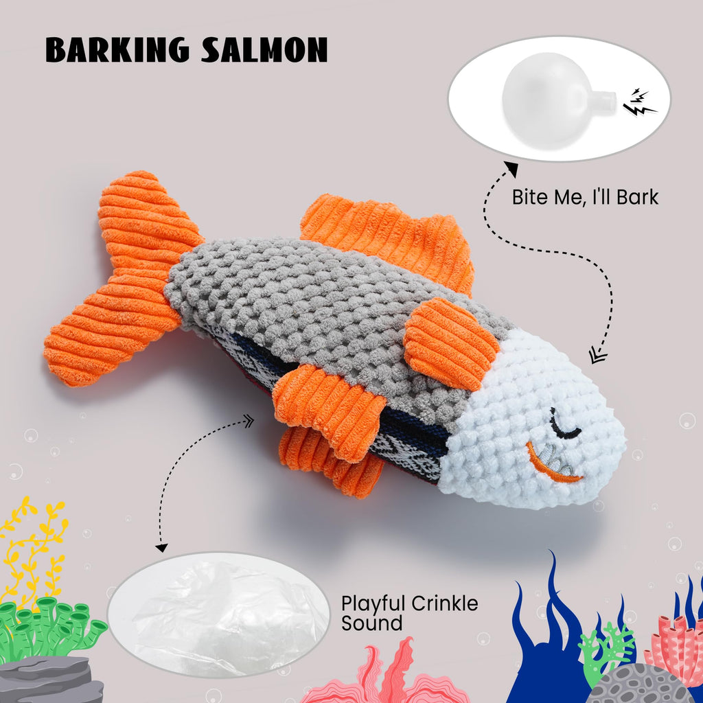 Crinkle Squeaky Octopus Dog Toy A89222