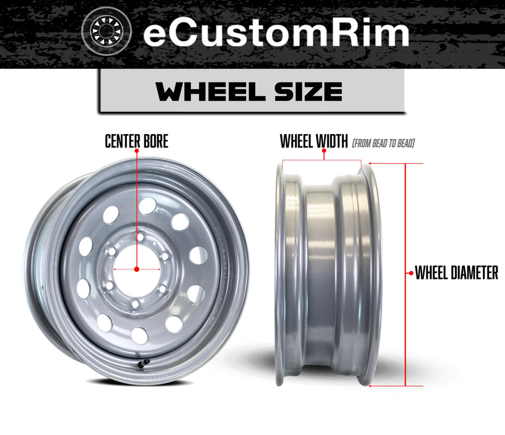 2-Pack Trailer Tire Rim Assembly 5.30-12 4 Lug White F6321