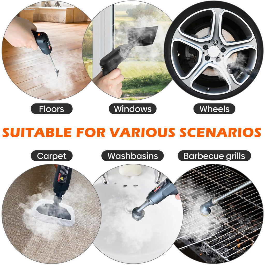 Portable Handheld Steam Cleaner with 16 Accessories Y720