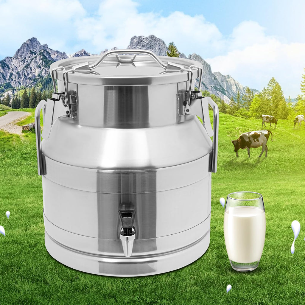 20L Stainless Steel Milk Bucket with Spigot R742411