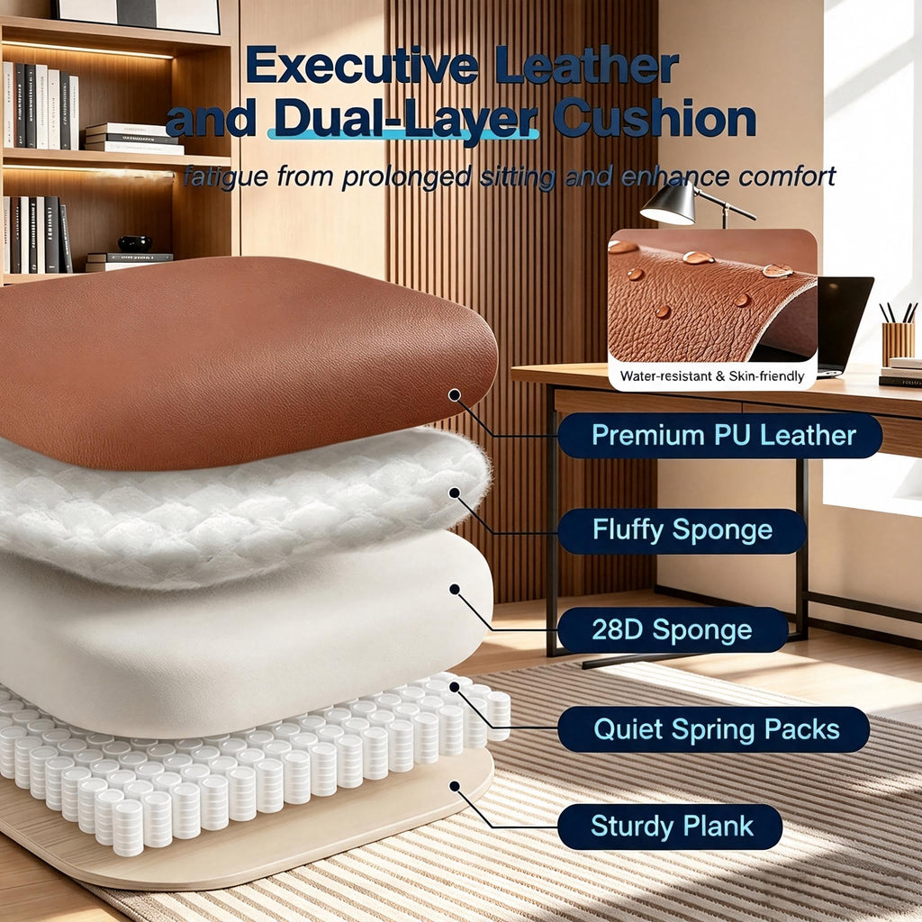 Big and Tall High Back Office Chair with Footrest I966