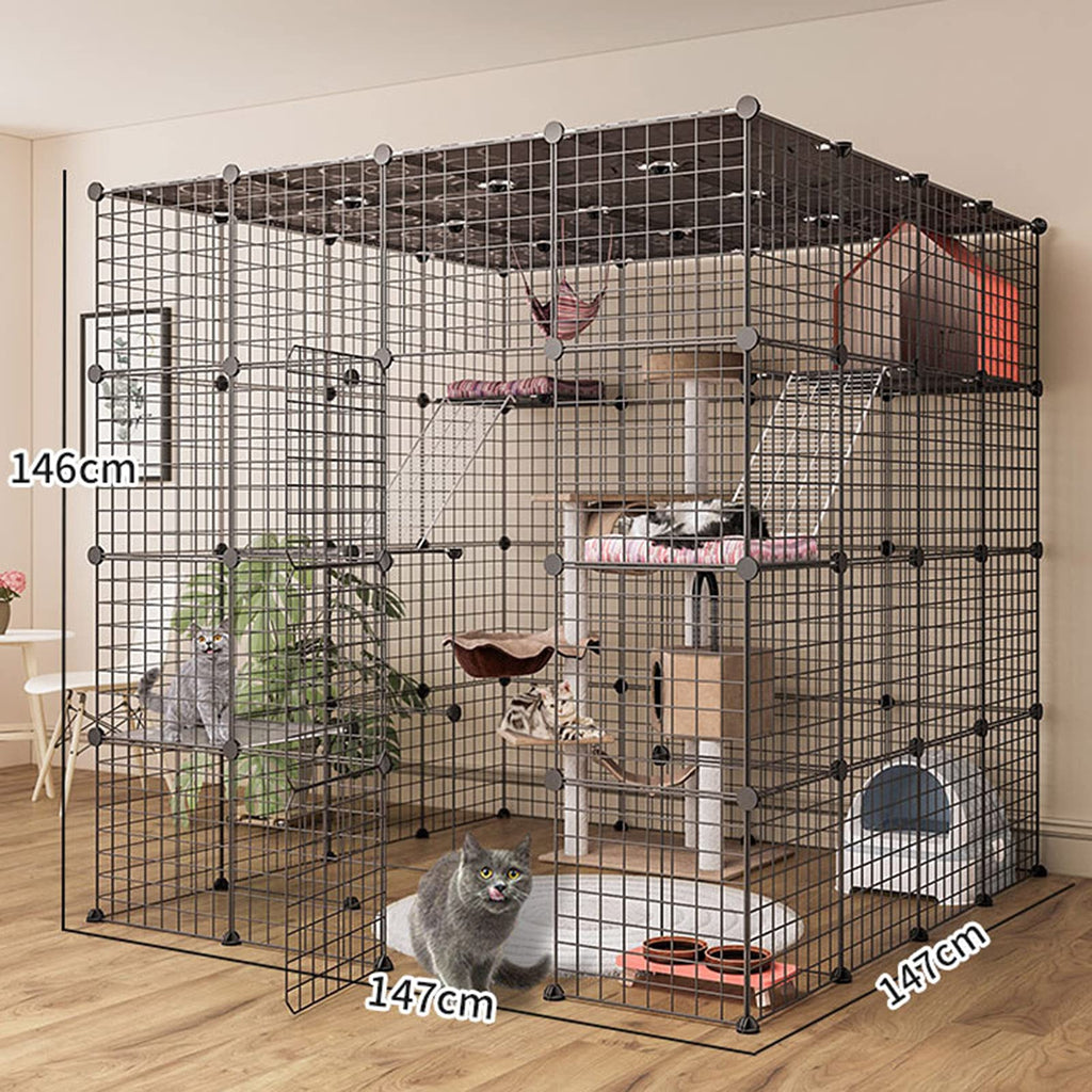 Metal Wire Small Animal Cage 147 * 147 * 146cm R364