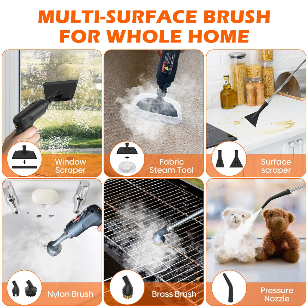 Portable Handheld Steam Cleaner with 16 Accessories Y720
