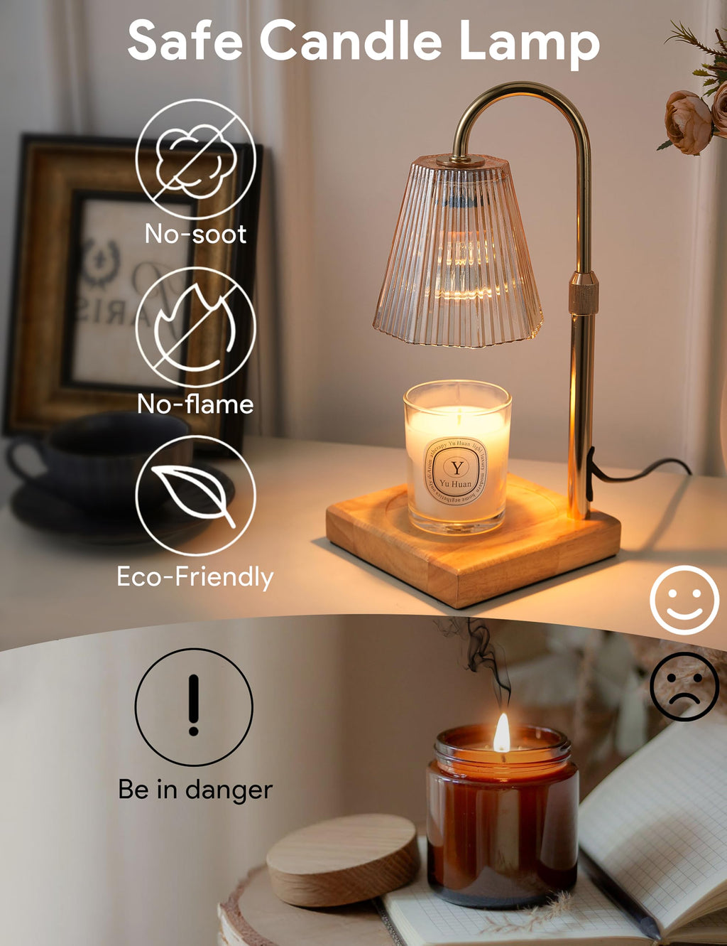 Candle Warmer Lamp Gold Y7060