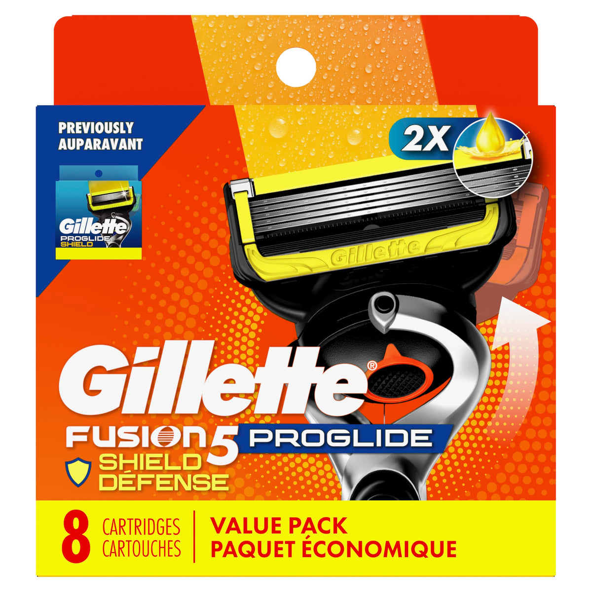 Men's Razor Blades, 8 Blade Refills I9874