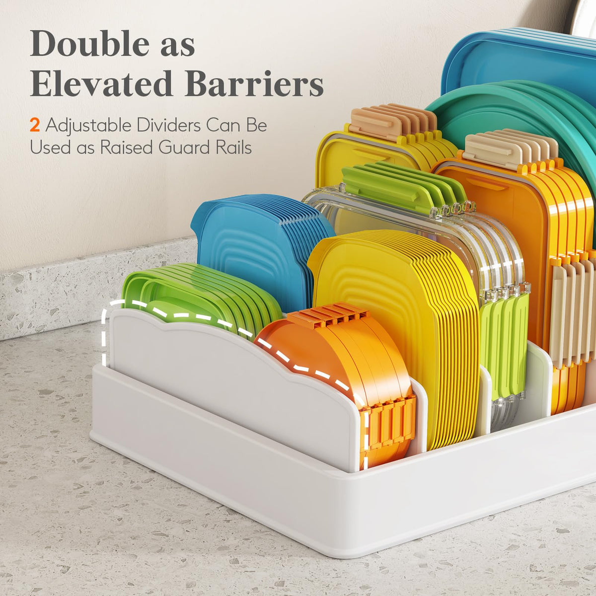 Kitchen Cabinet Organizer with 7 Sections Y63499