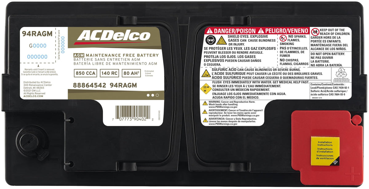 AGM BCI Group 94R Battery K5505