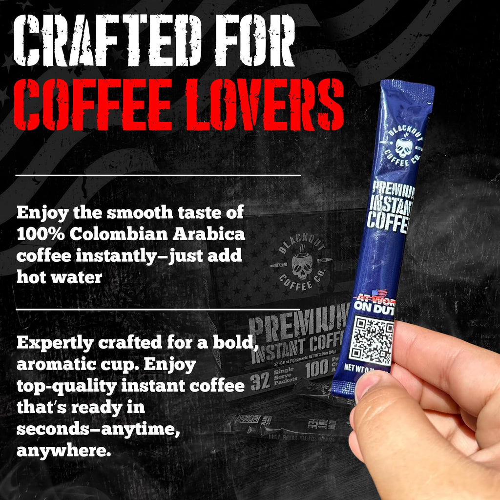 Colombian Arabica Instant Coffee Medium Roast 32 Count D224