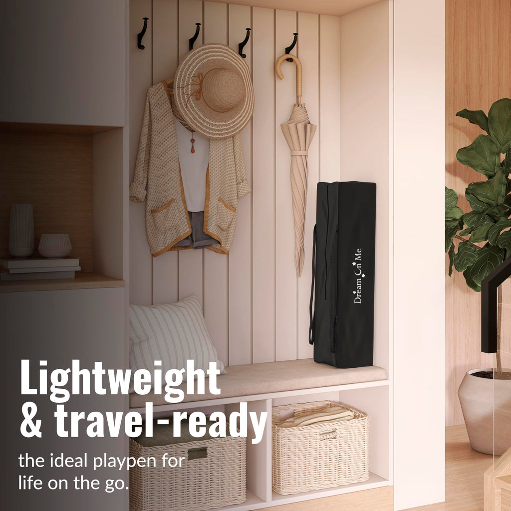 Portable Playard with Carry Bag, Black W676574