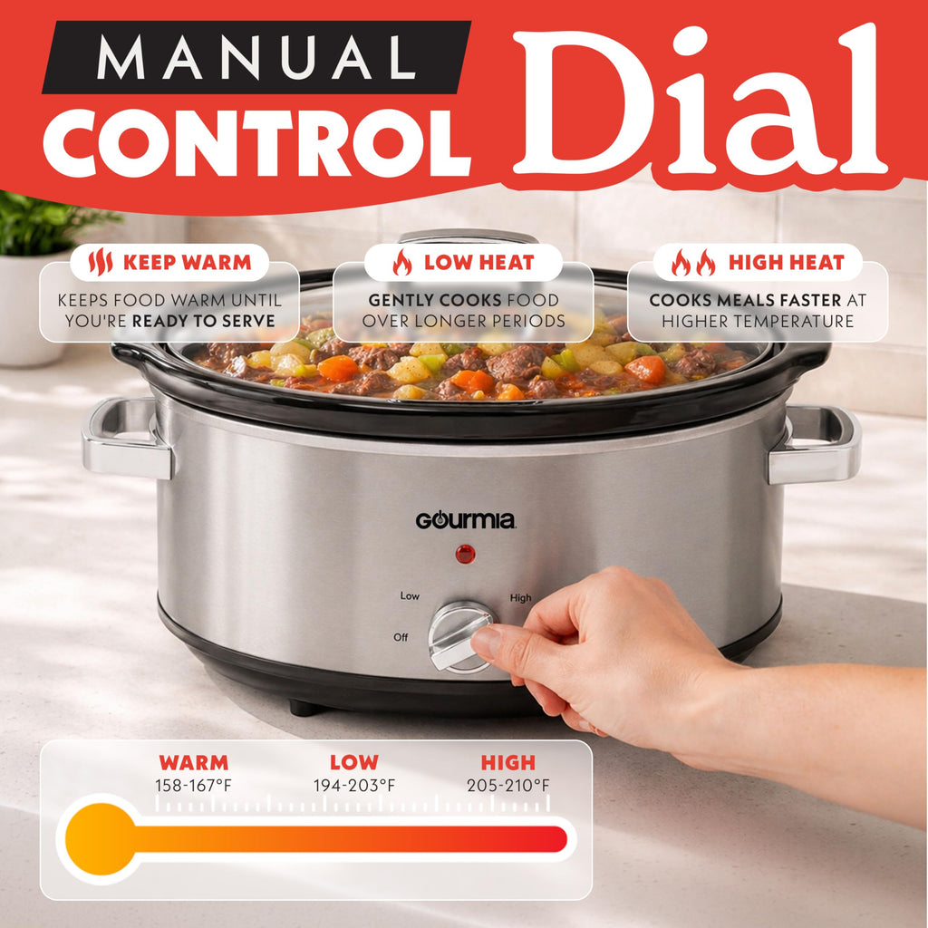 7 Qt Stainless Steel Slow Cooker R8566