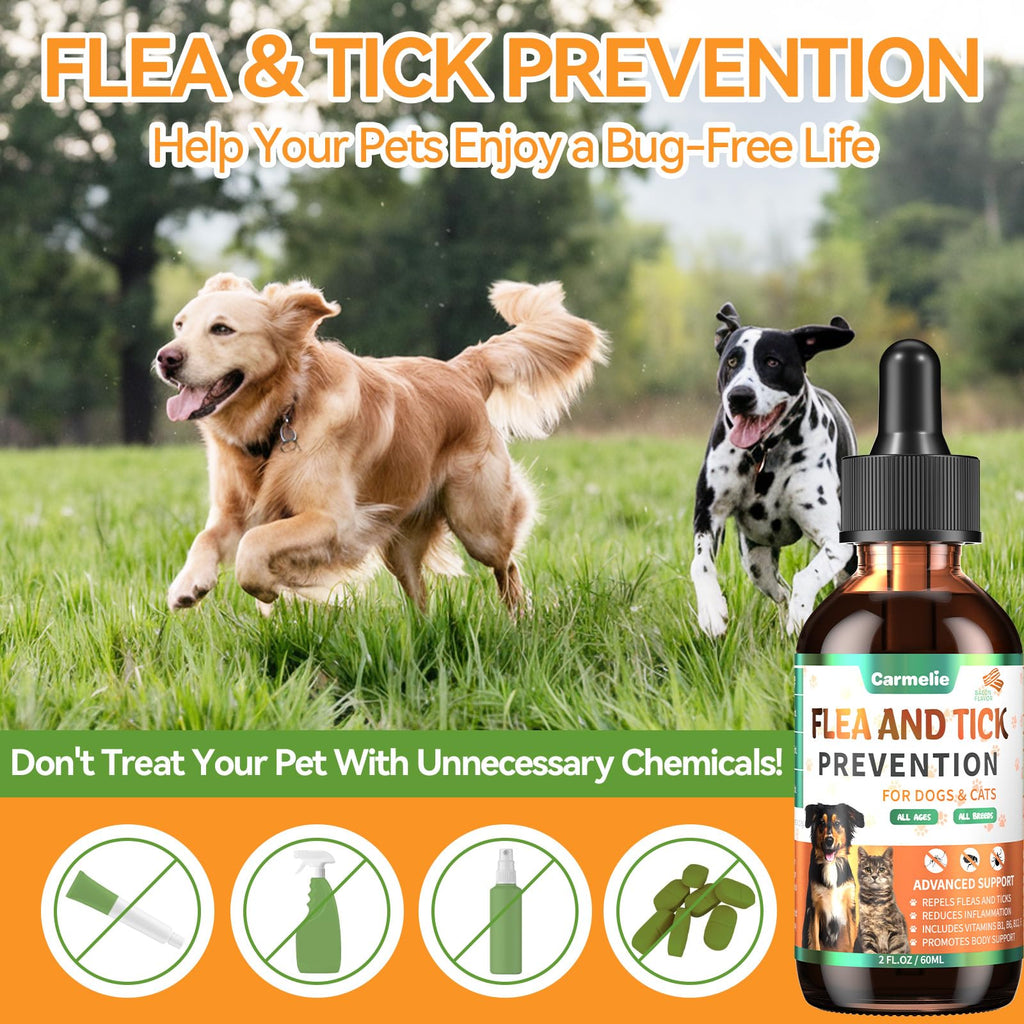 Flea and Tick Prevention for Dogs and Cats 60ml R538