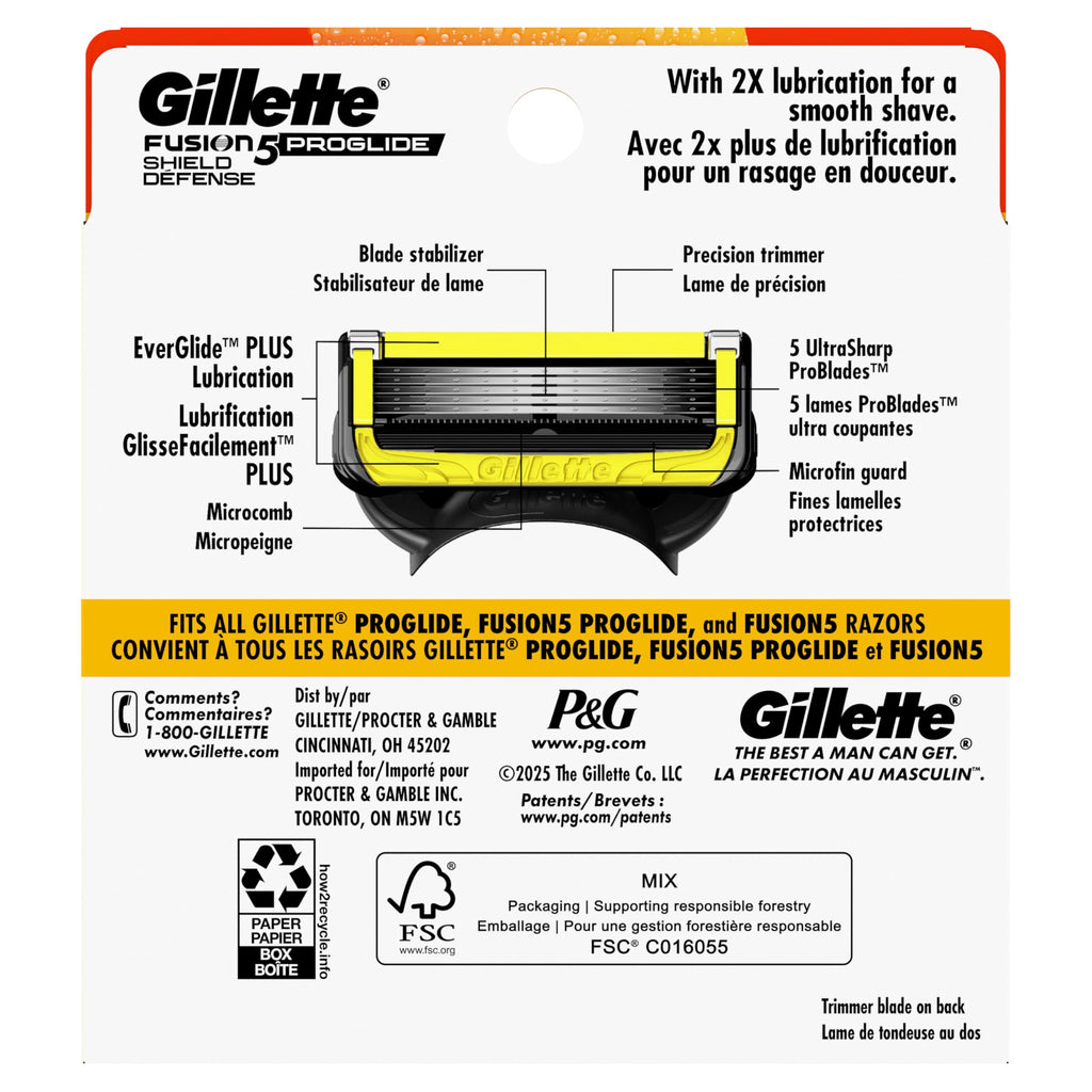 Men's Razor Blades, 8 Blade Refills I9874