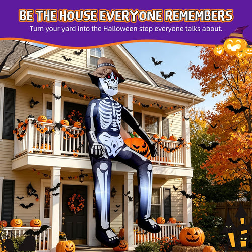 10FT Halloween Inflatable Skeleton R3081