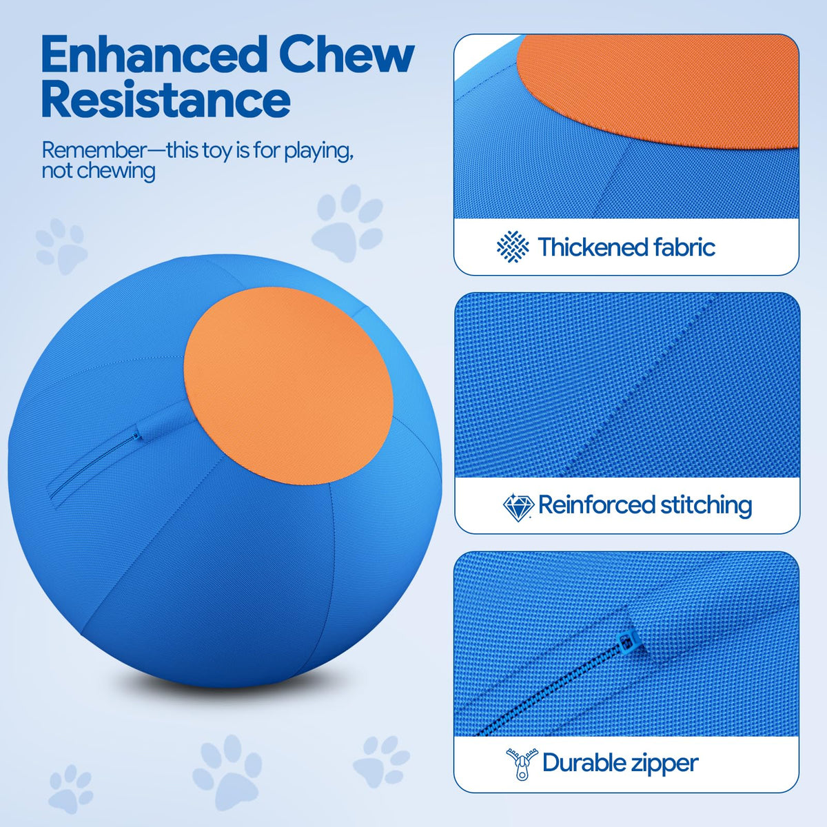 18'' 1300D Chew Resistant Interactive Dog Toy for Large Breeds V86407