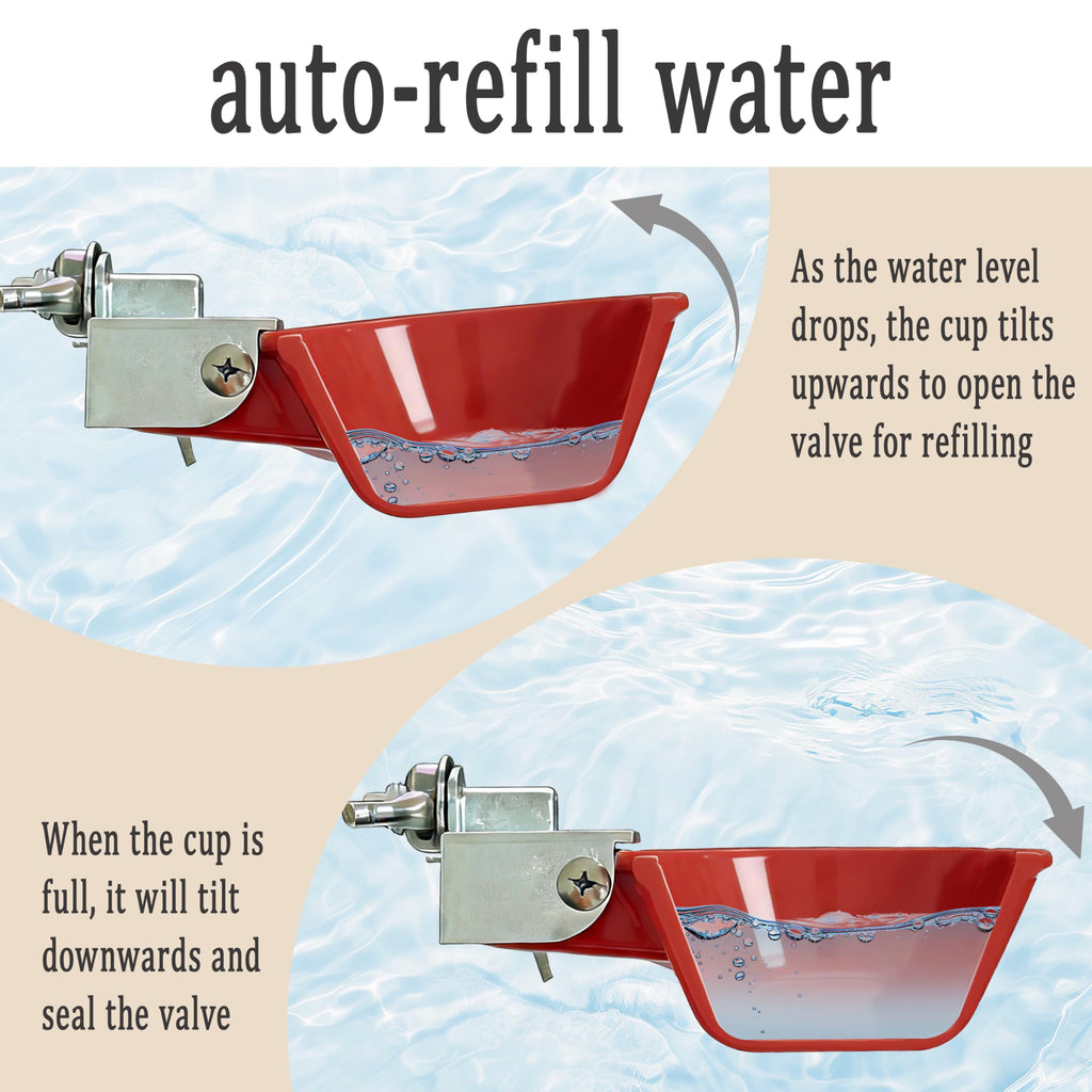 Aluminum Alloy Chicken Waterer Feeder E959