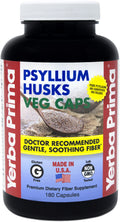 180 Veg Capsules Psyllium Husks Fiber Supplement A28017