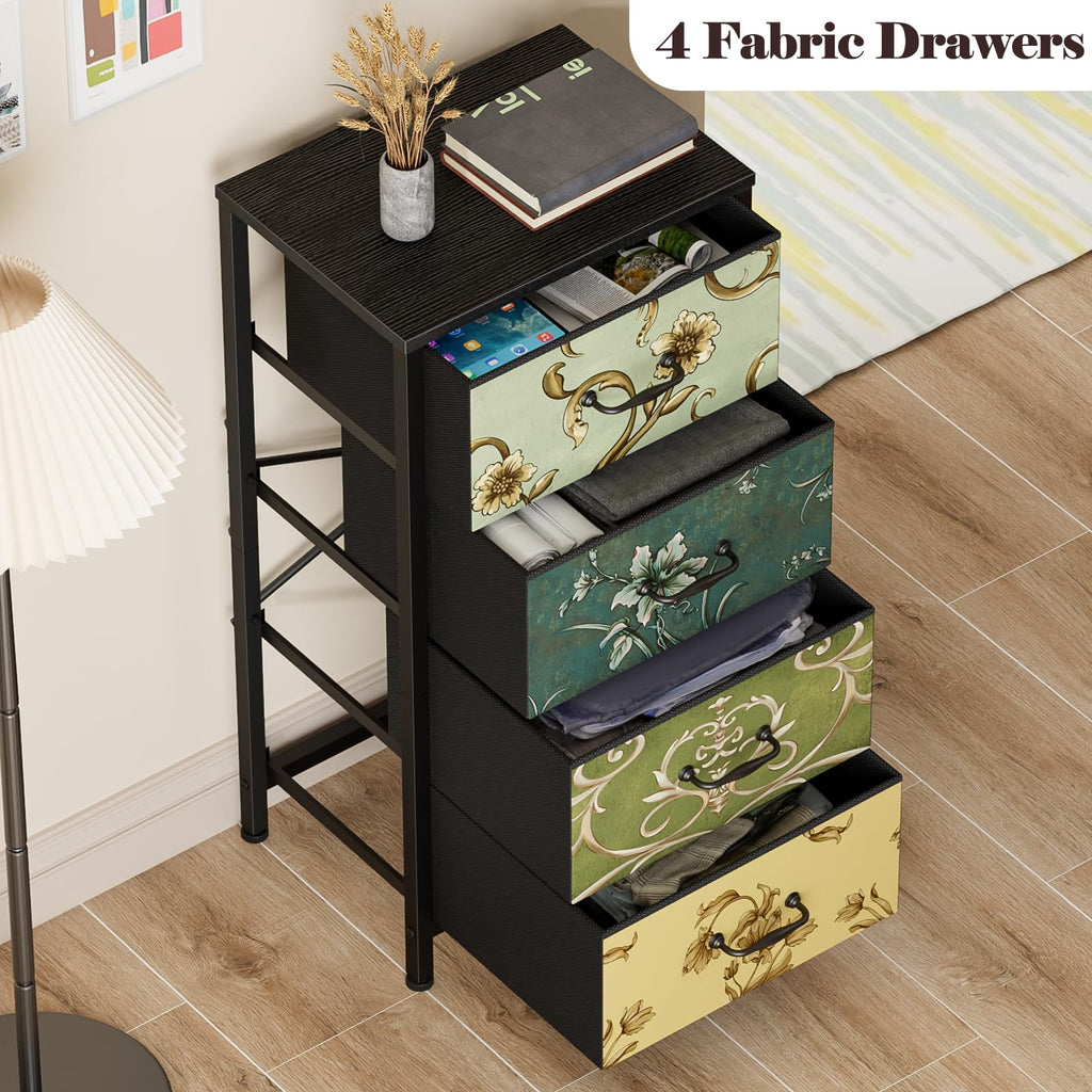 4 Drawer Fabric Dresser A379